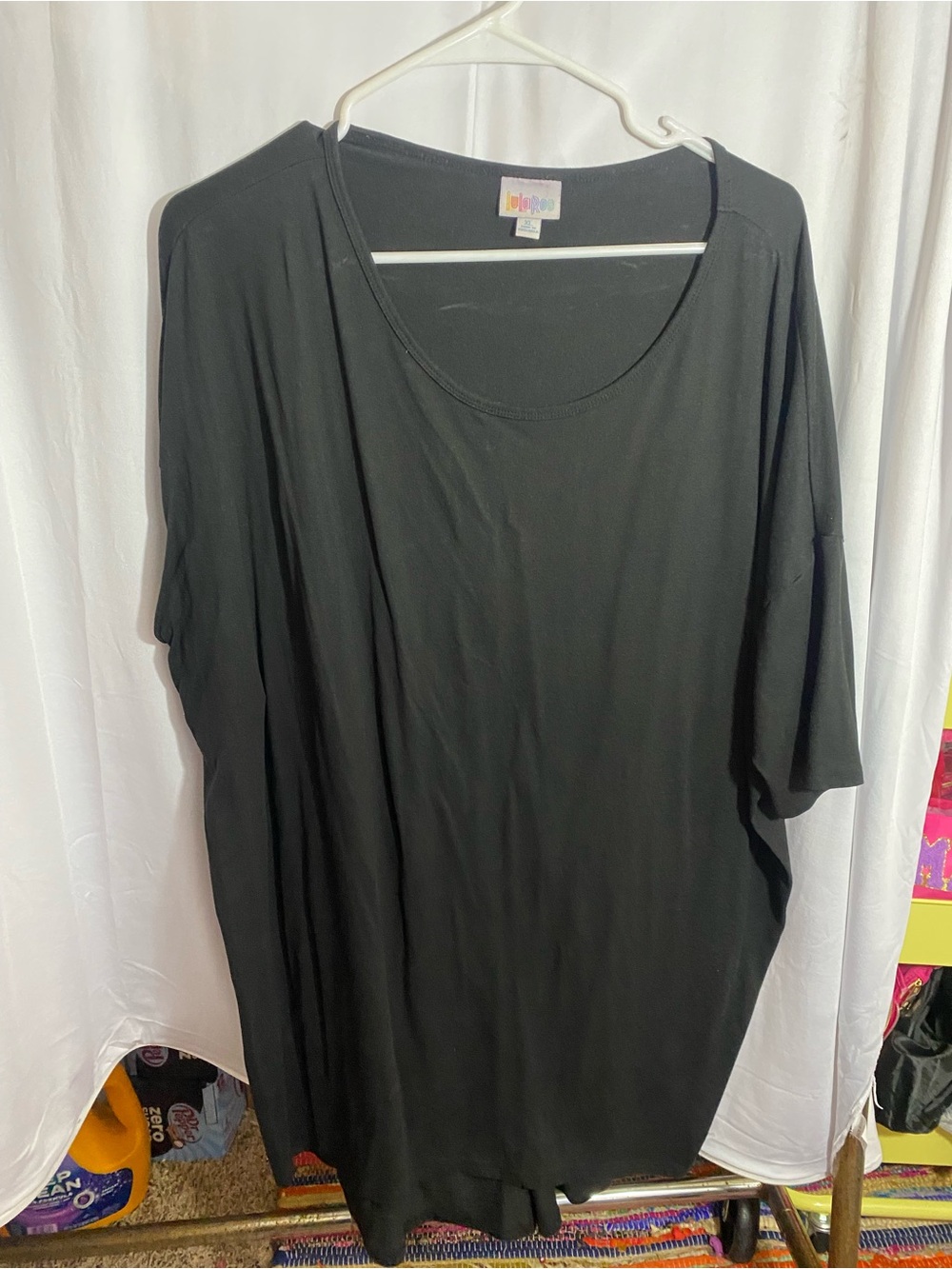 LuLaRoe Black Tunic Size XL Like New leggings material